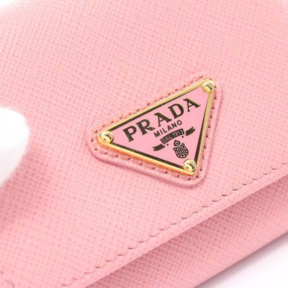 Prada Trifold Wallet Saffiano Leather Pink - Picture 5 of 8